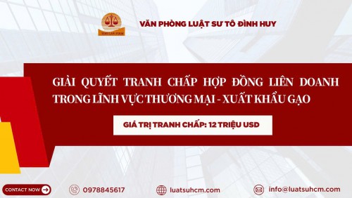Vụ việc giải quyết tranh chấp Hợp đồng liên doanh tại Cần Thơ