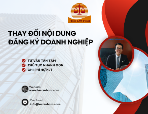 Dịch vụ thông báo thay đổi nội dung đăng ký doanh nghiệp