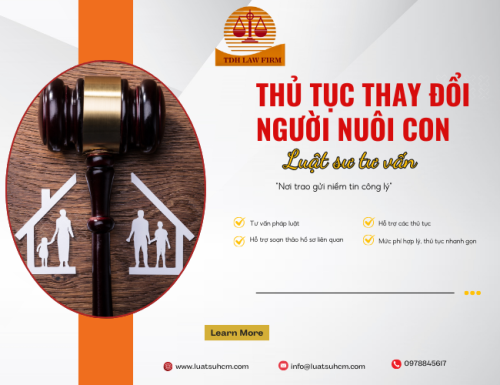 thủ tục thay đổi người nuôi con