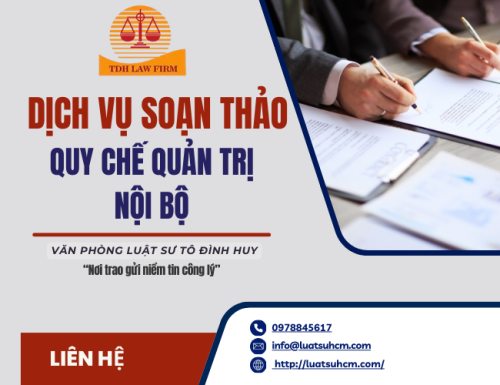 Dịch vụ soạn thảo quy chế quản trị nội bộ