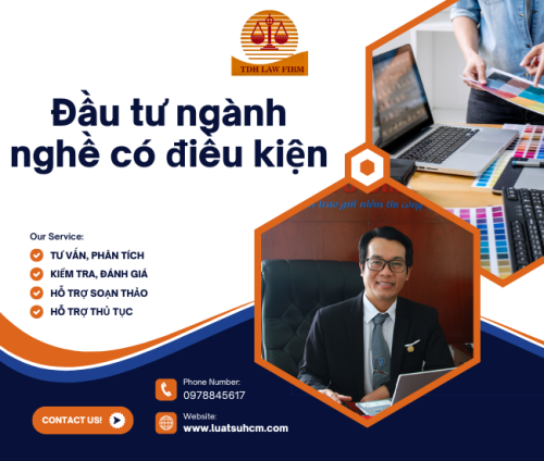 Luật sư tư vấn đầu tư ngành nghề có điều kiện