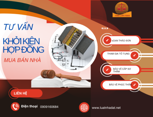 Tư vấn khởi kiện tranh chấp hợp đồng mua bán nhà