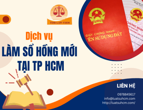 Dịch vụ làm sổ hồng mới tại TP HCM