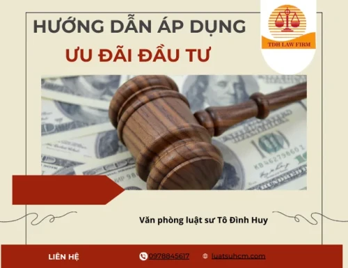 Hướng dẫn thủ tục áp dụng ưu đãi đầu tư