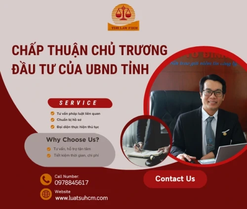 Dịch vụ tư vấn chấp thuận chủ trương đầu tư của UBND cấp tỉnh