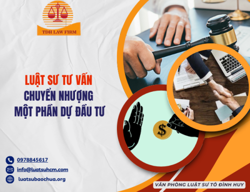 Luật sư tư vấn chuyển nhượng một phần dự đầu tư