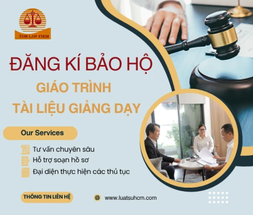 Dịch vụ đăng ký bảo hộ đối với giáo trình, tài liệu giảng dạy