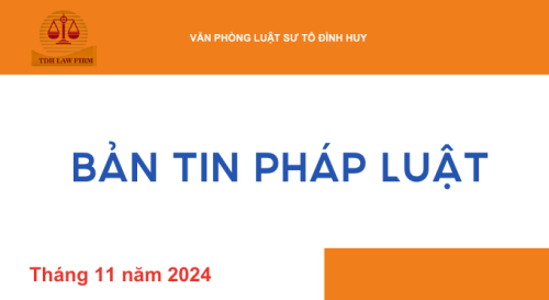 Bảng tin pháp luật tháng 11 năm 2024