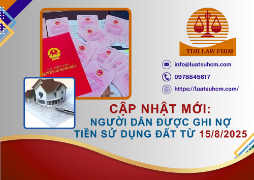 Cập nhật mới Người dân được ghi nợ tiền sử dụng đất từ 15/8/2025