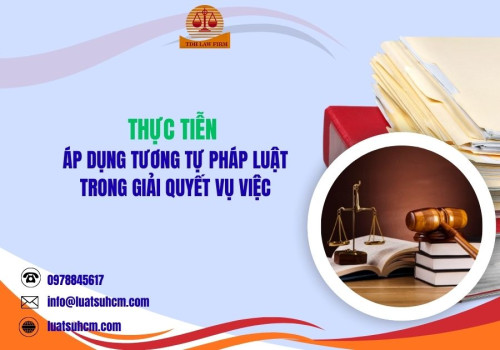 Thực tiễn áp dụng tương tự pháp luật trong giải quyết vụ việc