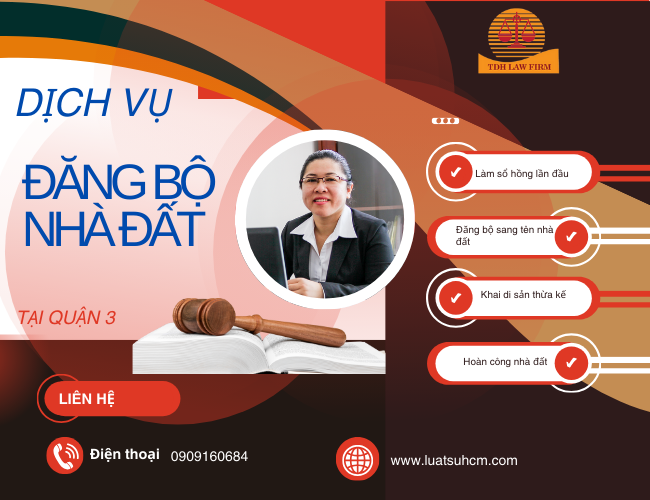 Dịch vụ đăng bộ nhà đất tại Quận 3 nhanh