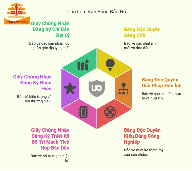 Các loại văn bằng bảo hộ