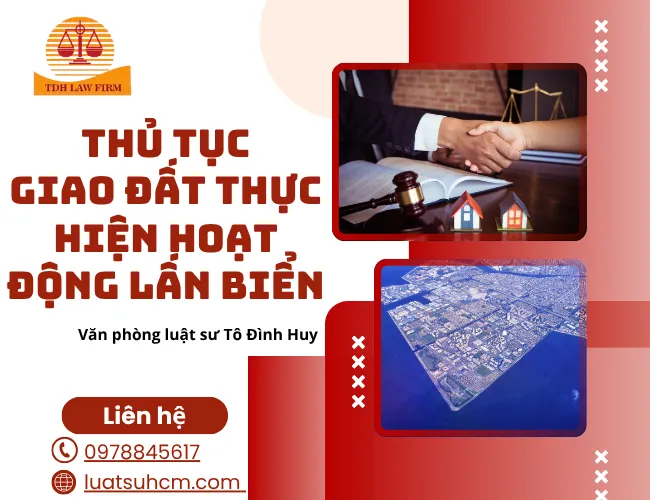 thủ tục giao đất thực hiện hoạt động lấn biển