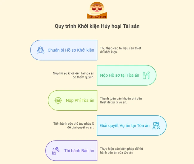 quy trình khởi kiện