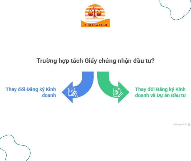 Tư vấn tách giấy chứng nhận đầu tư tại Tp.Hồ Chí Minh