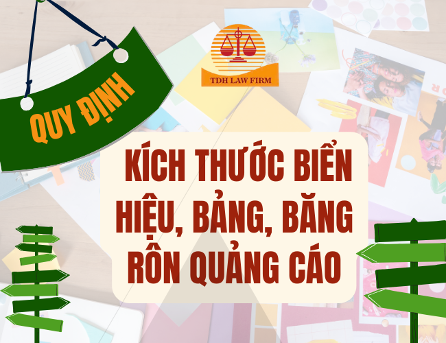 Quy định về kích thước biển hiệu, bảng, băng rôn quảng cáo