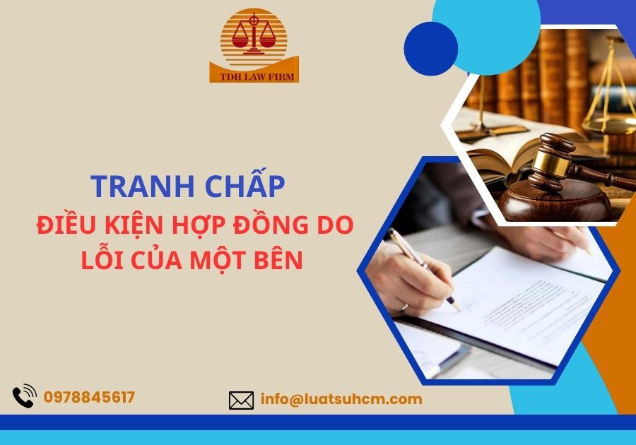 tranh chấp điều kiện hợp đồng do lỗi của một bên